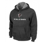 Atlanta Falcons Authentic Logo Pullover HoodieD.Grey