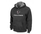 Atlanta Falcons Authentic Logo Pullover HoodieD.Grey