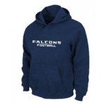 Atlanta Falcons Authentic font Pullover Hoodie D.Blue