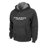 Atlanta Falcons Authentic font Pullover Hoodie D.Grey
