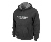 Atlanta Falcons Authentic font Pullover Hoodie D.Grey