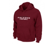 Atlanta Falcons Authentic font Pullover Hoodie Red