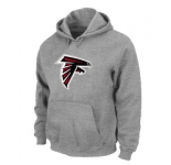 Atlanta Falcons Logo Pullover Hoodie Grey