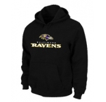 Baltimore Ravens Authentic Logo Pullover Hoodie Black