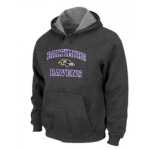 Baltimore Ravens Heart & Soul Pullover Hoodie D.Grey