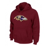 Baltimore Ravens Logo Pullover Hoodie RED