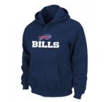 Buffalo Bills Authentic Logo Pullover Hoodie D.Blue