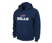 Buffalo Bills Authentic Logo Pullover Hoodie D.Blue