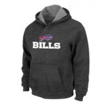 Buffalo Bills Authentic Logo Pullover Hoodie D.Grey