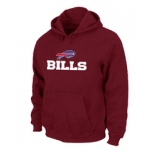 Buffalo Bills Authentic Logo Pullover Hoodie RED
