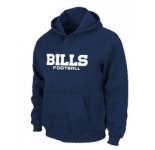 Buffalo Bills Authentic font Pullover Hoodie D.Blue