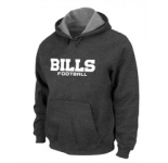 Buffalo Bills Authentic font Pullover Hoodie D.Grey