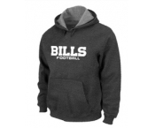 Buffalo Bills Authentic font Pullover Hoodie D.Grey
