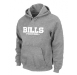 Buffalo Bills Authentic font Pullover Hoodie Grey