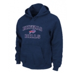 Buffalo Bills Heart & Soul Pullover Hoodie D.Blue