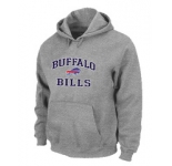 Buffalo Bills Heart & Soul Pullover Hoodie Grey