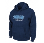Carolina Panthers Authentic font Pullover Hoodie D.Blue