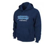 Carolina Panthers Authentic font Pullover Hoodie D.Blue