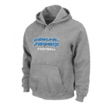 Carolina Panthers Authentic font Pullover Hoodie Grey