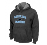 Carolina Panthers Heart & Soul Pullover Hoodie D.Grey