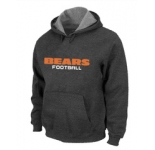 Chicago Bears Authentic font Pullover Hoodie D.Grey