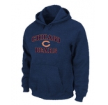 Chicago Bears Heart & Soul Pullover Hoodie D.Blue