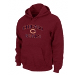 Chicago Bears Heart & Soul Pullover Hoodie Red