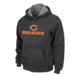 Chicago Bears Sideline Legend Authentic logo Pullover Hoodie D.Grey