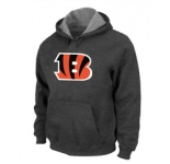 Cincinnati Bengals Logo Pullover Hoodie D.Grey