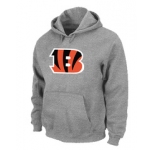 Cincinnati Bengals Logo Pullover Hoodie Grey