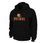 Cleveland Browns Authentic Logo Pullover Hoodie Black
