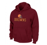 Cleveland Browns Authentic Logo Pullover Hoodie RED