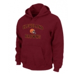 Cleveland Browns Heart & Soul Pullover Hoodie Red