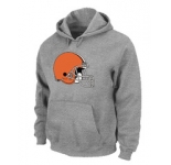 Cleveland Browns Logo Pullover Hoodie Grey