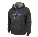 Dallas Cowboys Logo Pullover Hoodie D.Grey