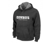Dallas Cowboys font Pullover Hoodie D.Grey
