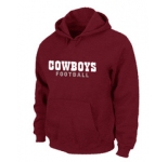 Dallas Cowboys font Pullover Hoodie Red