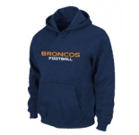 Denver Broncos Authentic font Pullover Hoodie D.Blue