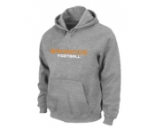 Denver Broncos Authentic font Pullover Hoodie Grey