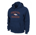 Denver Broncos Heart & Soul Pullover Hoodie D.Blue