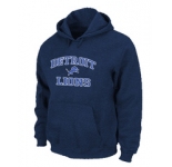Detroit Lions Heart & Soul Pullover Hoodie D.Blue