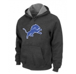 Detroit Lions Logo Pullover Hoodie D.Grey