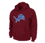 Detroit Lions Logo Pullover Hoodie RED