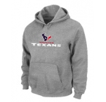 Houston Texans Authentic Logo Pullover Hoodie Grey