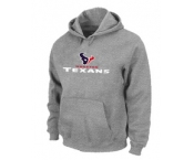 Houston Texans Authentic Logo Pullover Hoodie Grey