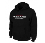Houston Texans Authentic font Pullover Hoodie Black