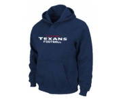 Houston Texans Authentic font Pullover Hoodie D.Blue