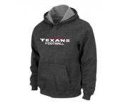Houston Texans Authentic font Pullover Hoodie D.Grey