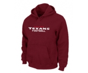 Houston Texans Authentic font Pullover Hoodie Red