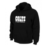 Indianapolis Colts Authentic font Pullover Hoodie Black